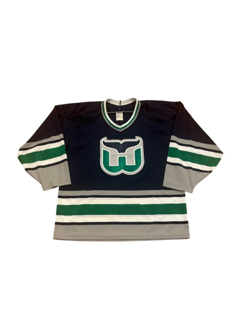 Vintage 90s CCM Maska Hartford Whalers Stitched NHL Hockey Jersey Men’s Medium